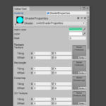 EditorWindowにMaterialEditorを用いてマテリアルプロパティを表示（Editor拡張）